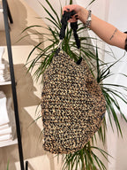 BORSA BICOLORE IN RAFIA – ERMANNO FIRENZE