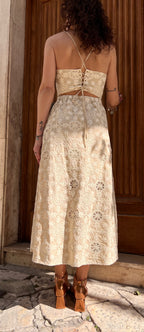 ABITO MIDI IN COTONE RICAMATO – FRACOMINA