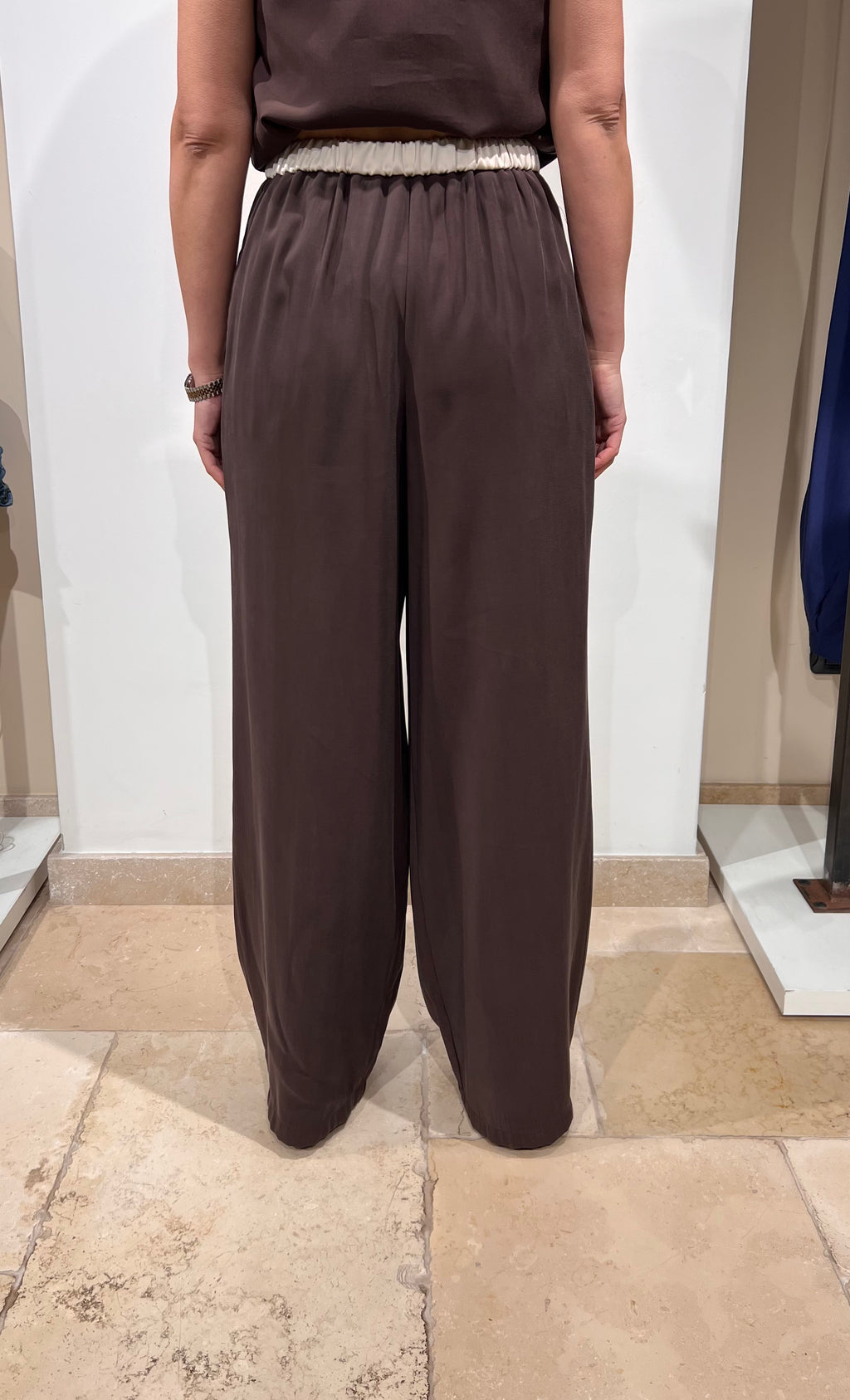PANTALONE SATINATO PALAZZO