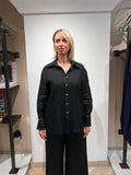 CAMICIA IN PURO LINO CON DETTAGLI ARGENTO