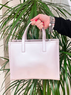 BORSA MARC ELLIS IN GOMMA LUCIDA QUADRATA CON TRACOLLA