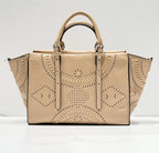 BORSA A MANO ERMANNO SCERVINO FIRENZE IN ECO PELLE BIANCA CON LAVORAZIONI TRAFORATE (Copia)