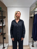CAMICIA IN PURO LINO CON DETTAGLI ARGENTO