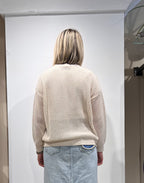 CARDIGAN IN MAGLIA TRAFORATA CON BOTTONI