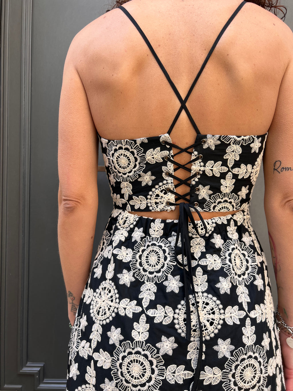 ABITO MIDI IN COTONE RICAMATO – FRACOMINA