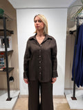 CAMICIA IN PURO LINO CON DETTAGLI ARGENTO