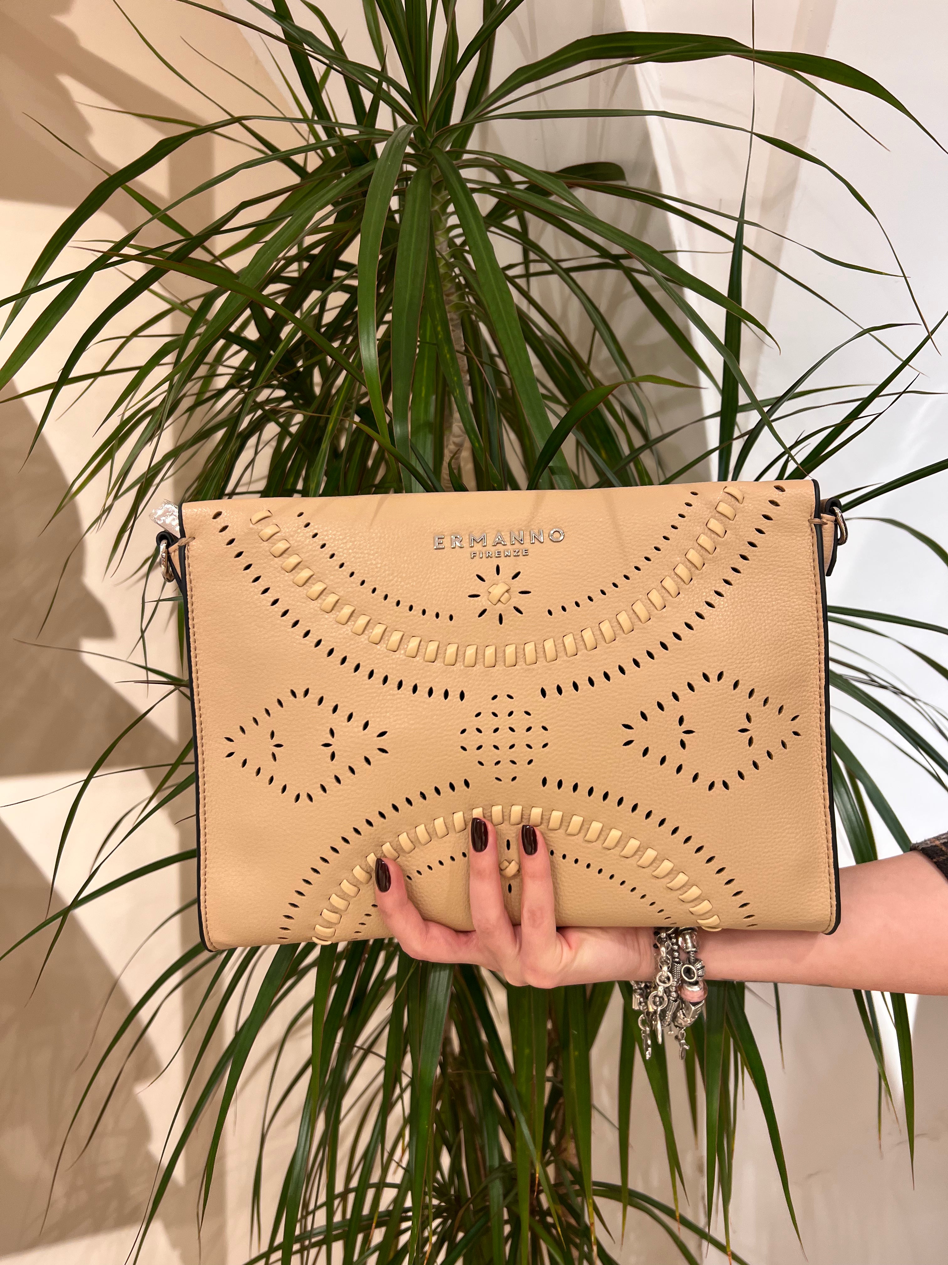 BORSA A TRACOLLA TRAFORATA  – ERMANNO FIRENZE