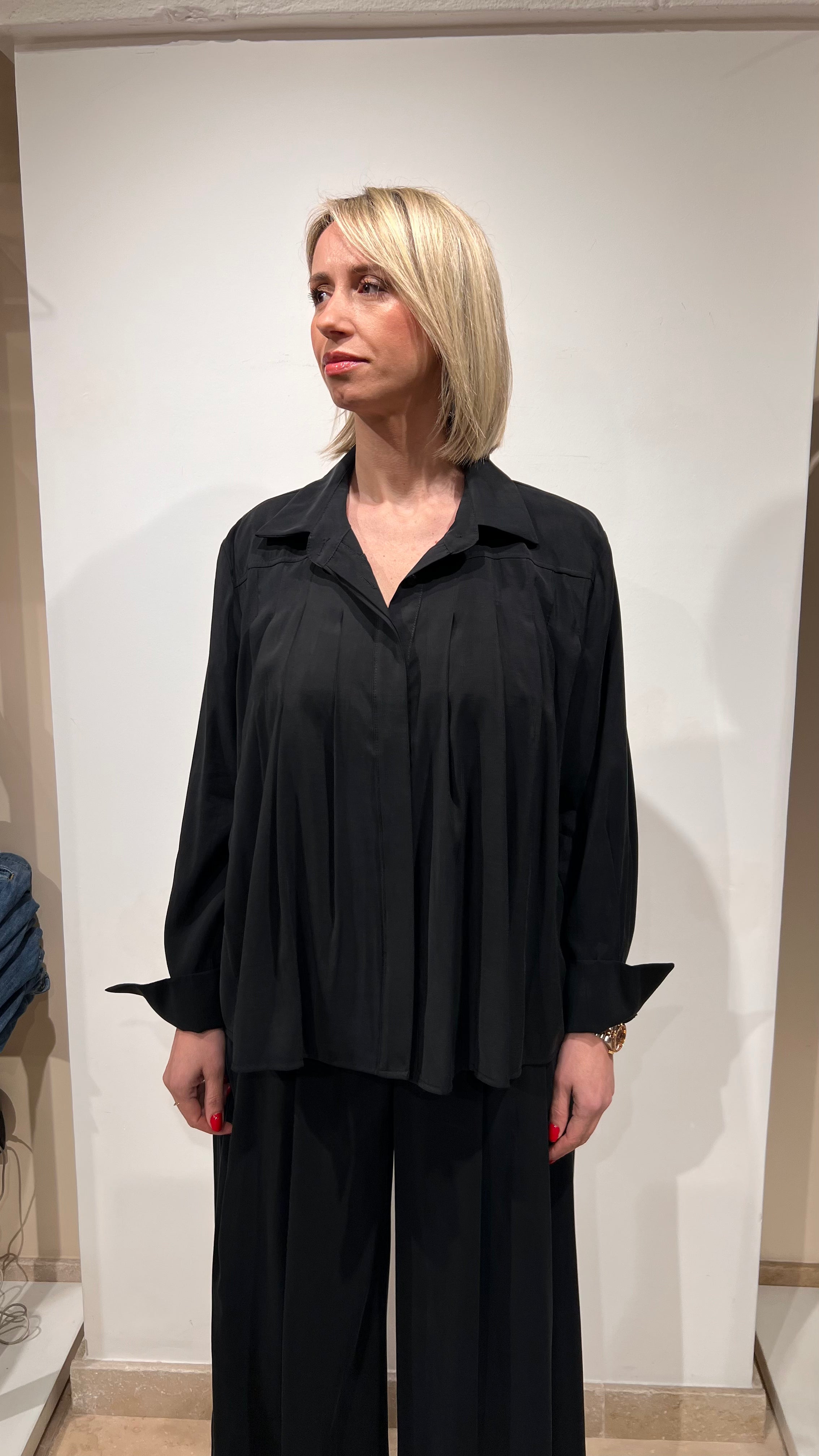 CAMICIA PLISSÉ E COLLETTO CLASSICO