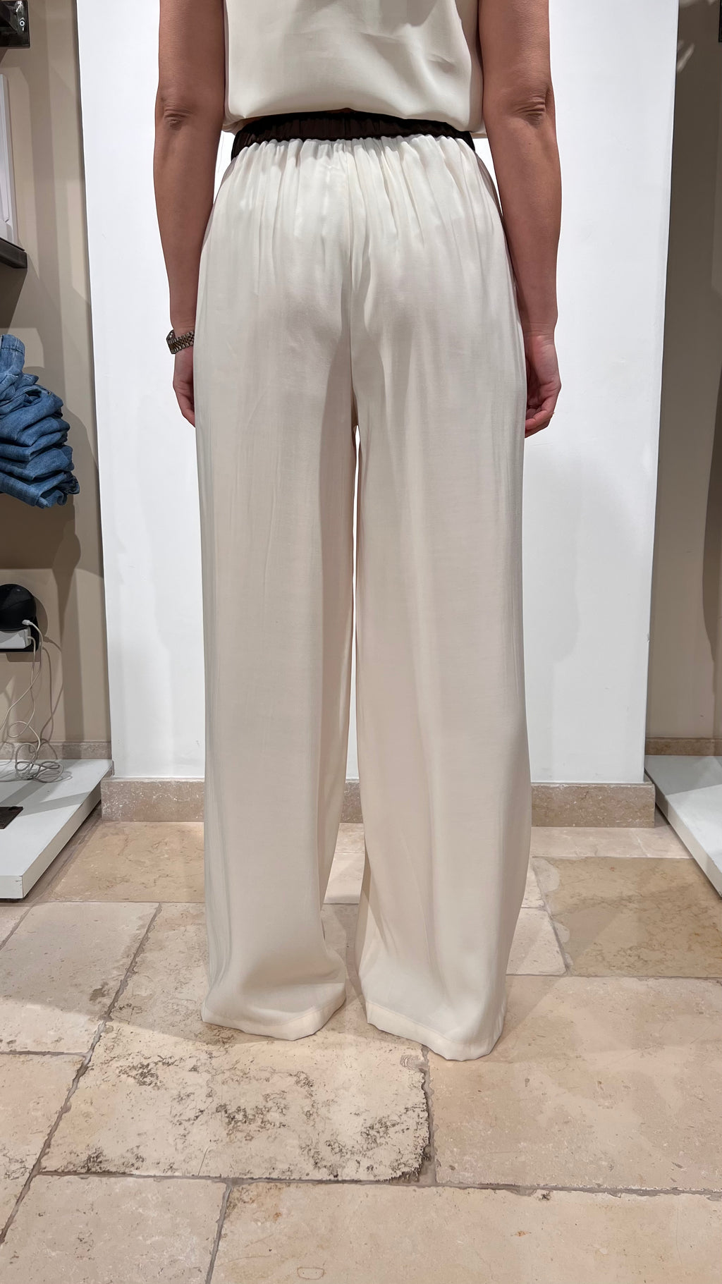 PANTALONE SATINATO PALAZZO