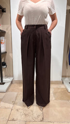 PANTALONE CHIARA PALAZZO IN TESSUTO FLUIDO