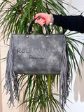 BORSA RUE MADAME IN ECOPELLE VEGAN EFFETTO VINTAGE CON FRANGE