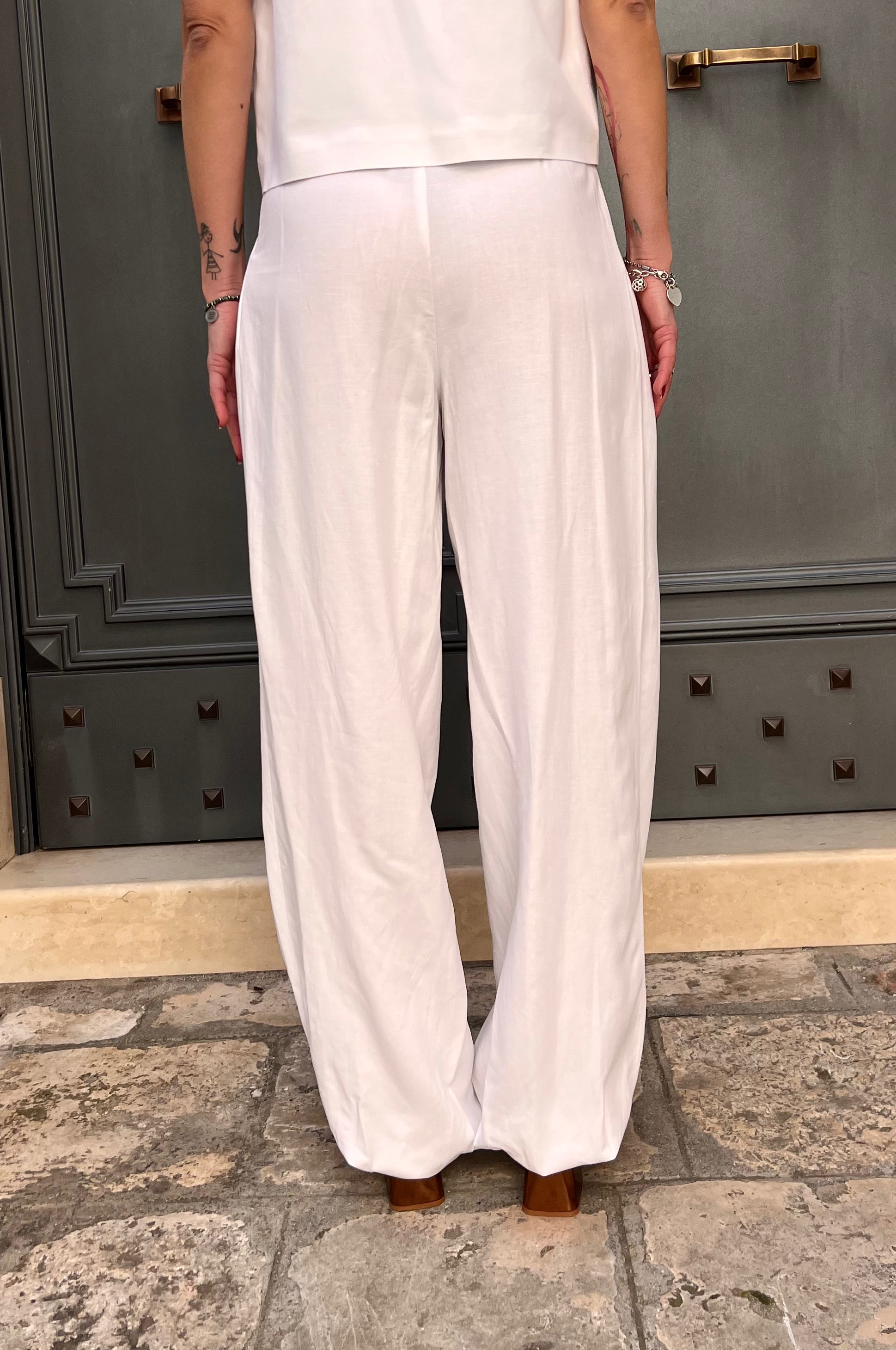 PANTALONE LARGO CON PENCE – FRACOMINA