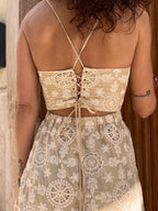 ABITO MIDI IN COTONE RICAMATO – FRACOMINA