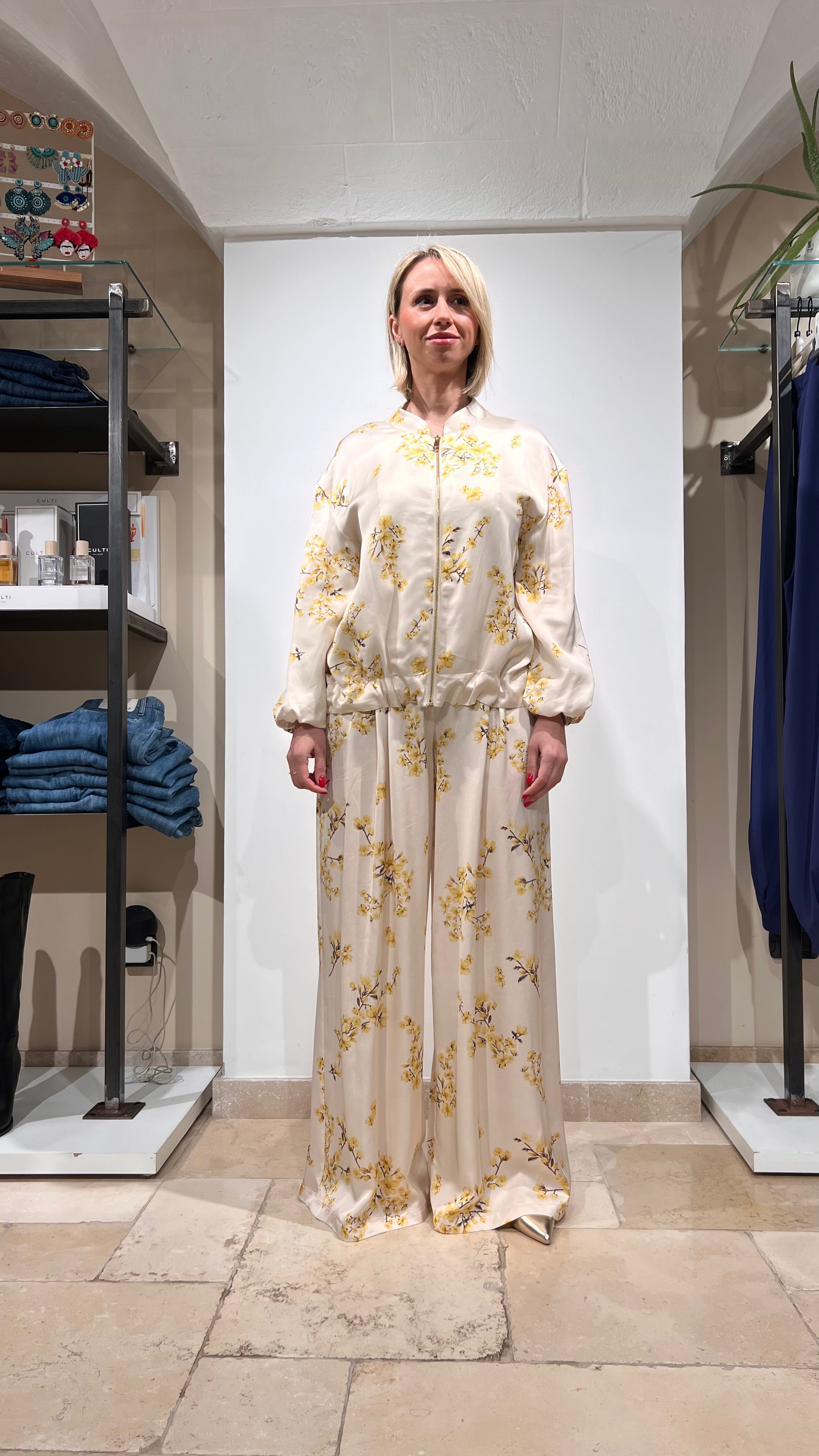 PANTALONE PALAZZO FLOREALE