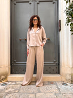PANTALONE IN TENCEL CON MOLLA IN VITA E COULISSE – FRACOMINA