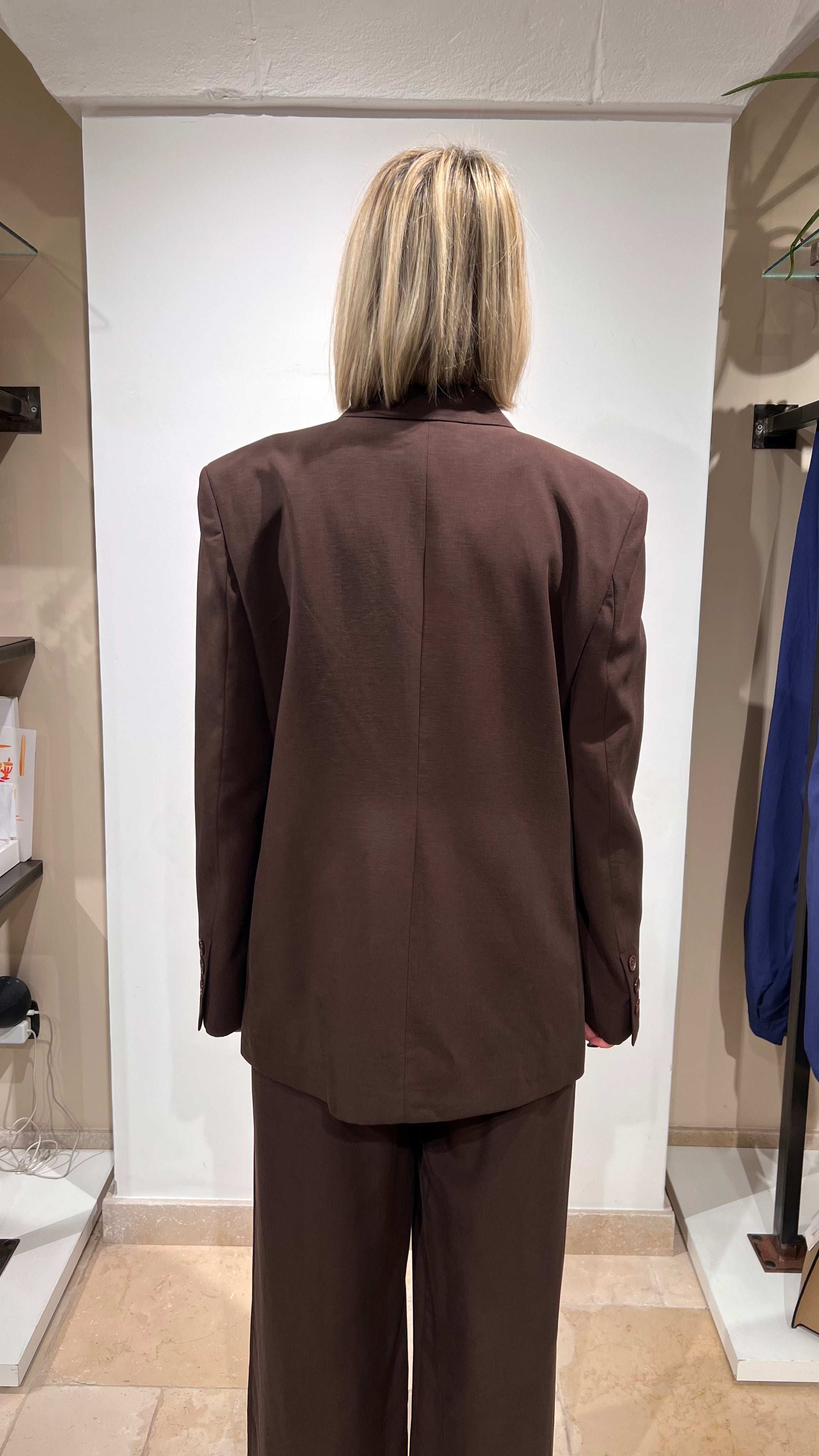 BLAZER CHIARA OVERSIZE IN TESSUTO FLUIDO