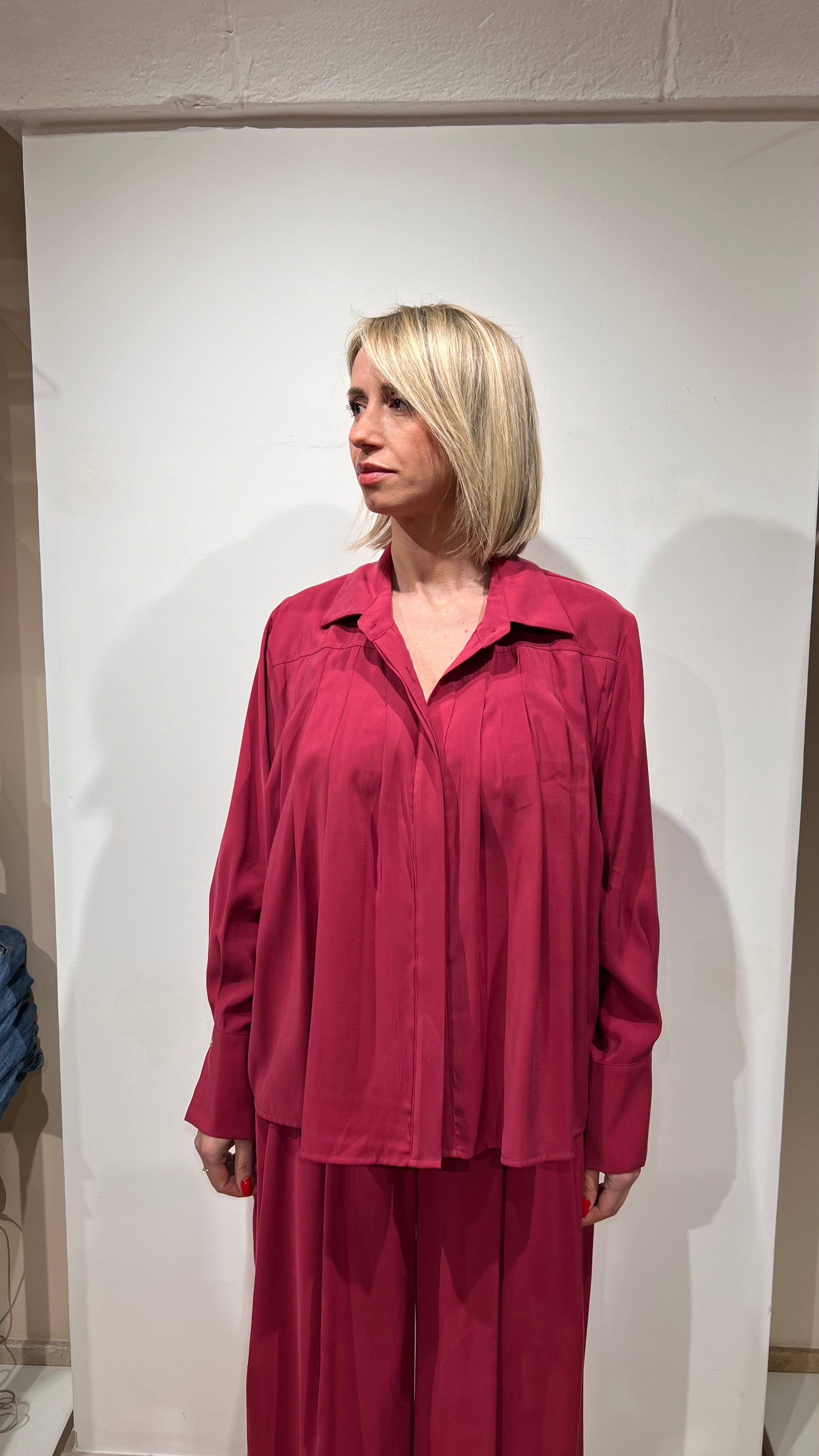 CAMICIA PLISSÉ E COLLETTO CLASSICO