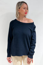 MAGLIA GIROCOLLO 100% CASHMERE – VESTIBILITÀ COMODA CON SPACCHI LATERALI