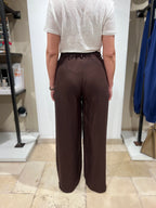 PANTALONE CHIARA PALAZZO IN TESSUTO FLUIDO