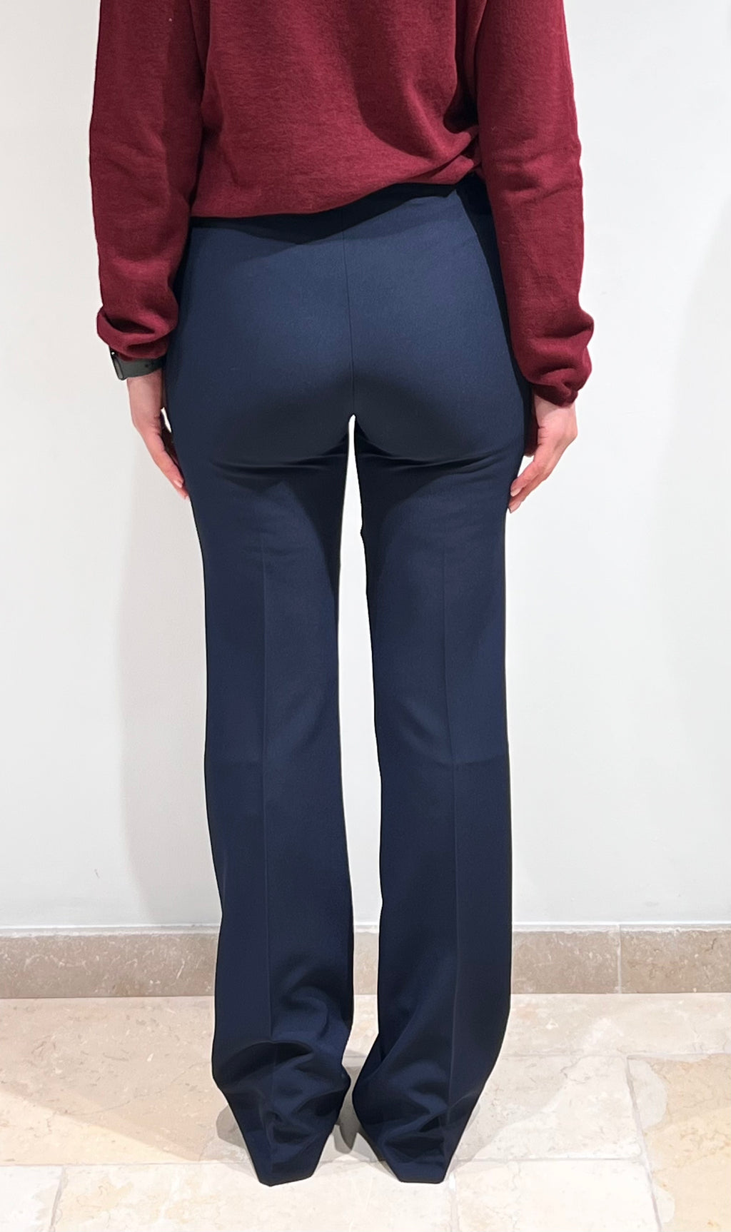 PANTALONE A ZAMPA SARTORIALE CON TASCHE LATERALI