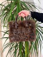 BORSA MEDIA RUE MADAME IN ECO PELLICCIA MACULATA