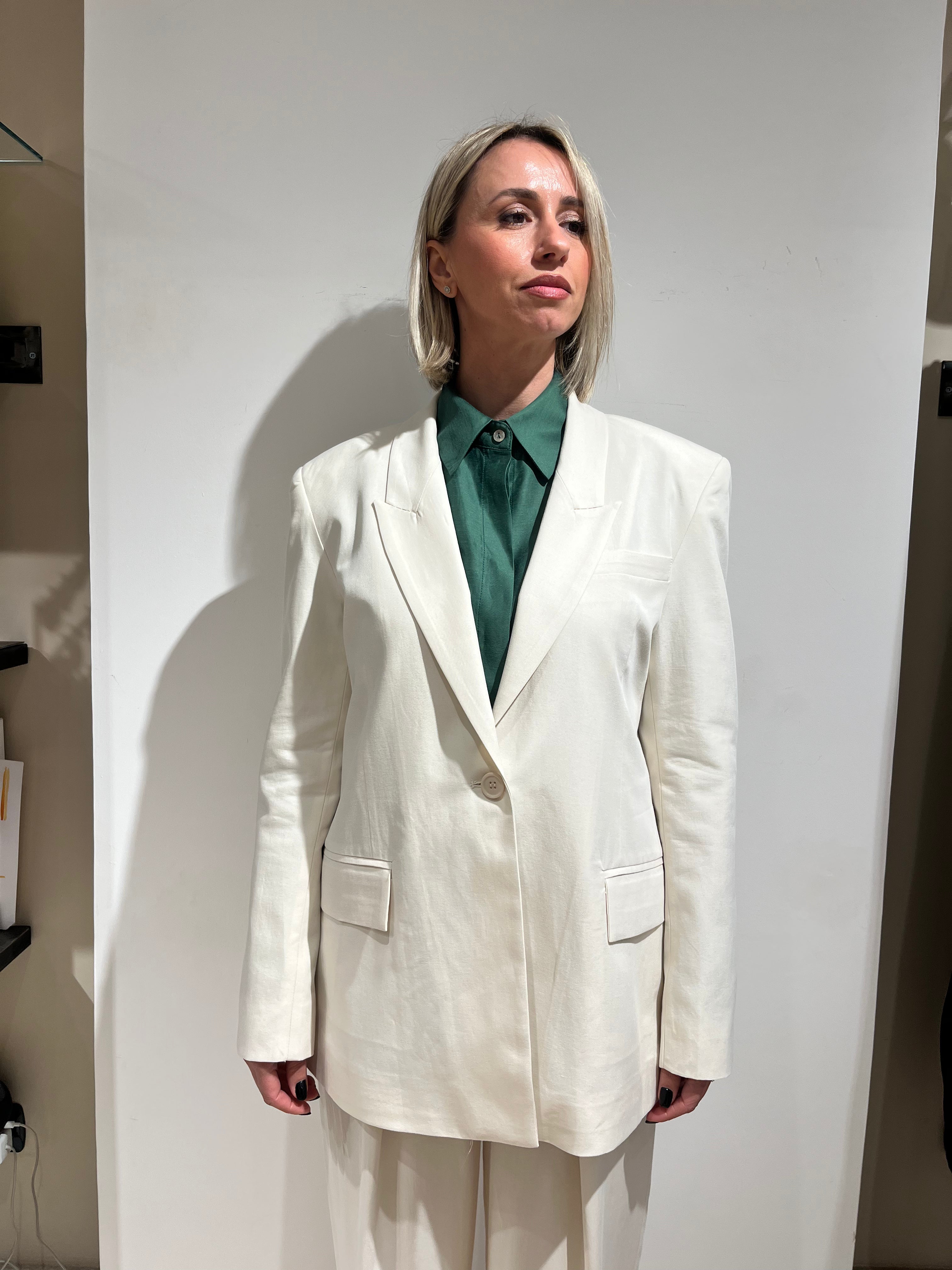 BLAZER CHIARA OVERSIZE IN TESSUTO FLUIDO