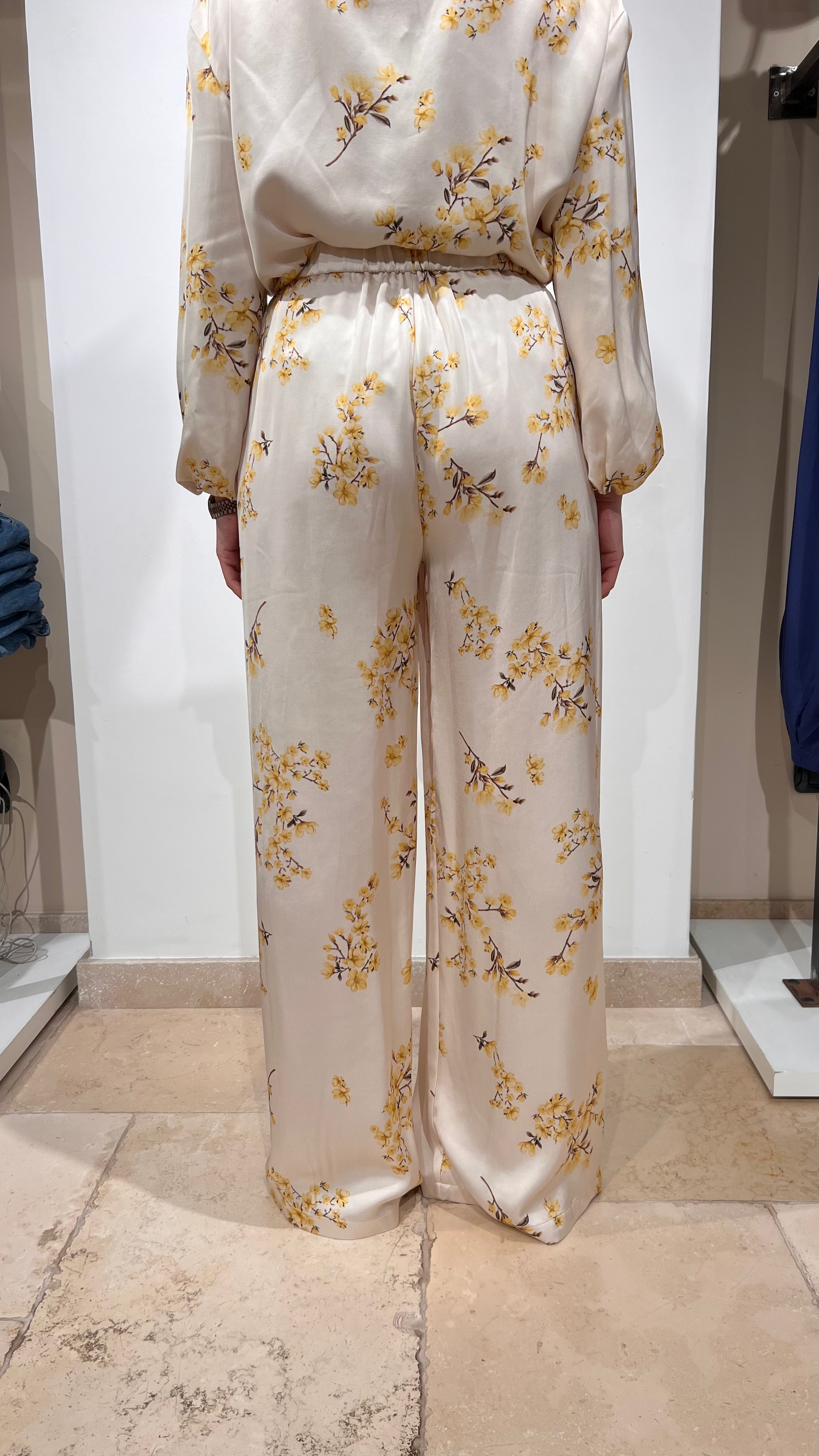 PANTALONE PALAZZO FLOREALE