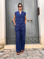 PANTALONE LARGO CON PENCE – FRACOMINA