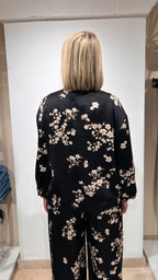 BOMBER SATINATO FLOREALE