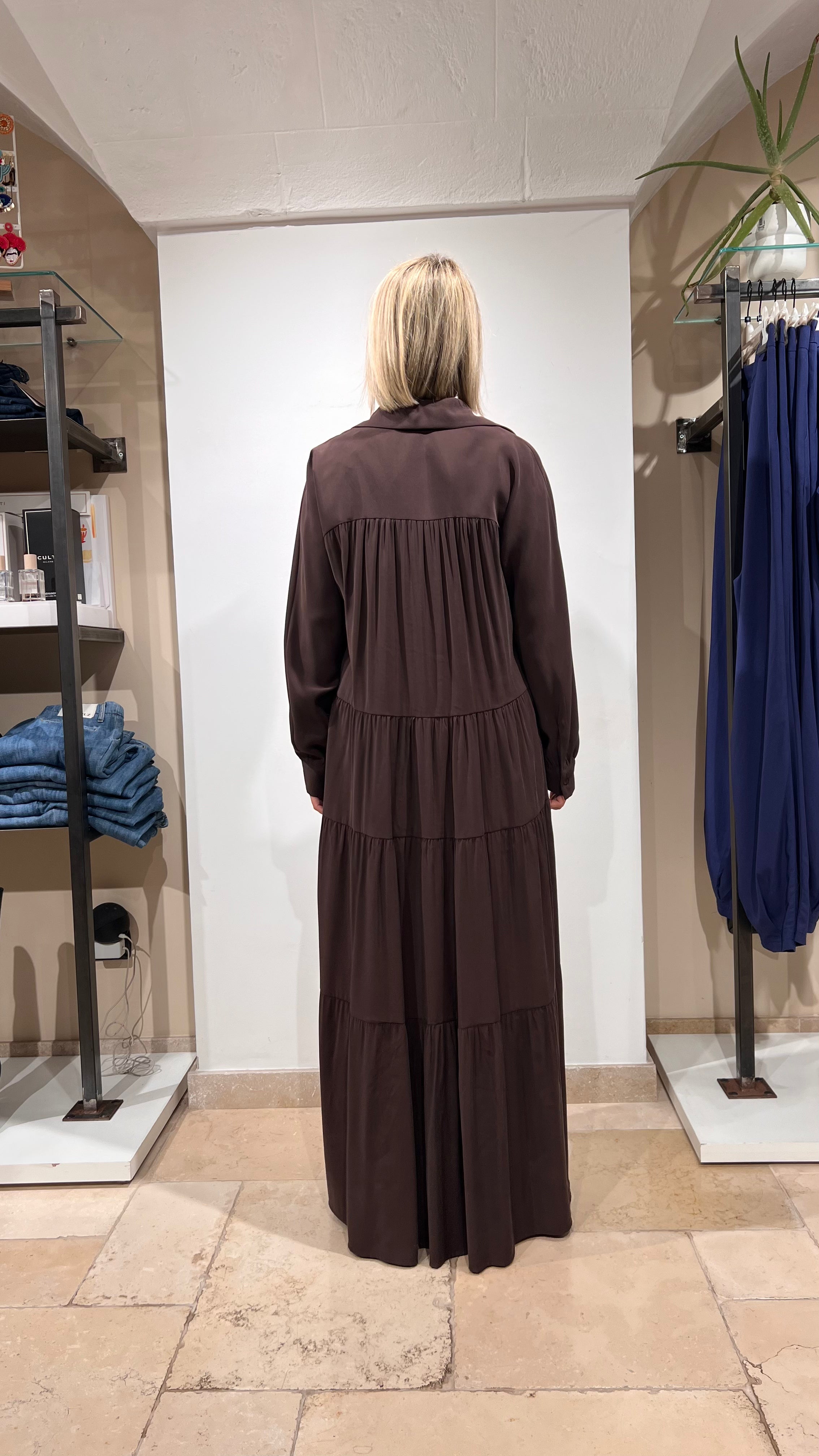 ABITO CHEMISIER SATINATO