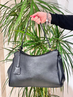 BORSA RUE MADAME GRANDE MORBIDA CON SCRITTA ORO E TRACOLLA