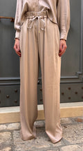 PANTALONE IN TENCEL CON MOLLA IN VITA E COULISSE – FRACOMINA