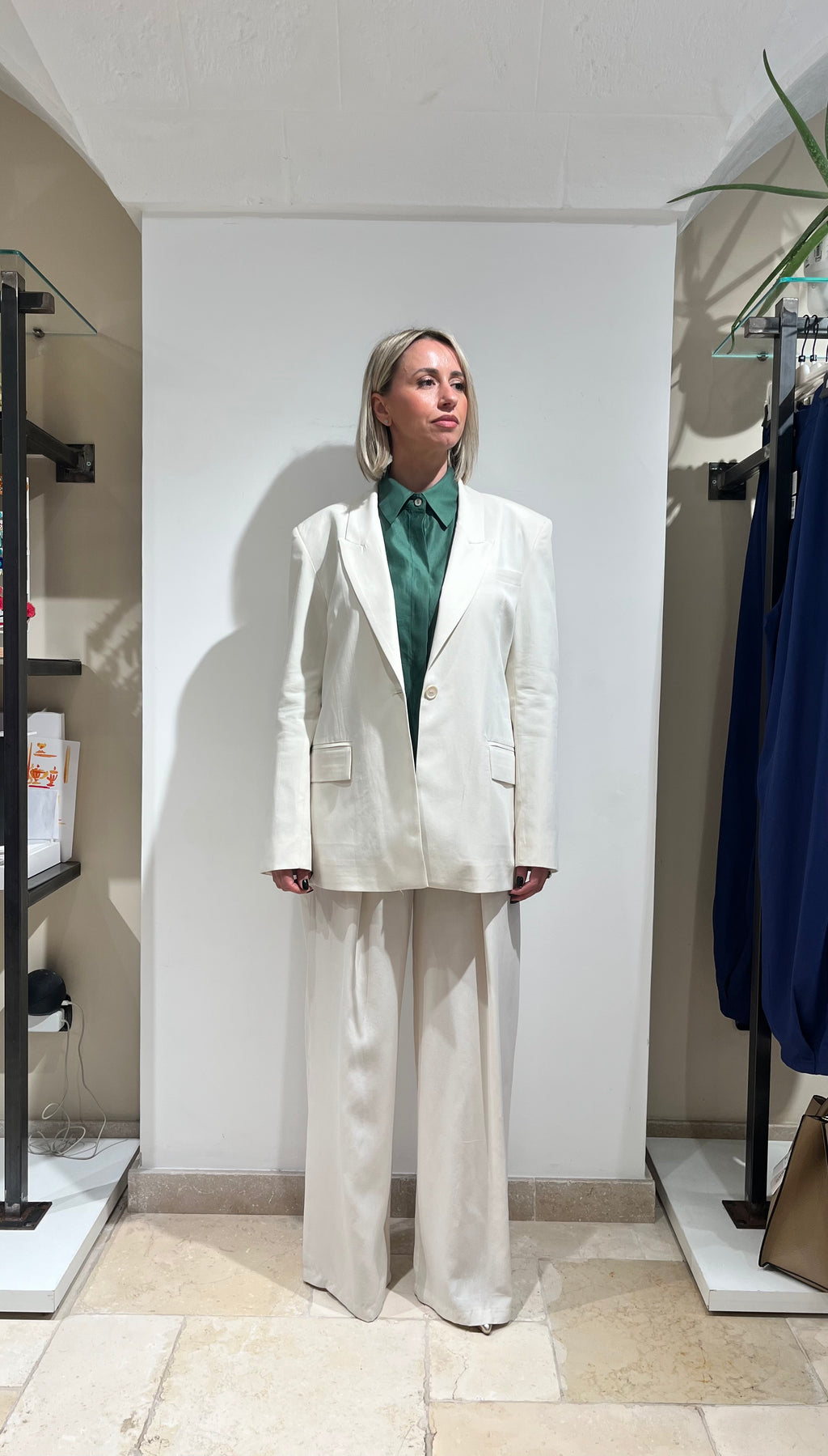 BLAZER CHIARA OVERSIZE IN TESSUTO FLUIDO