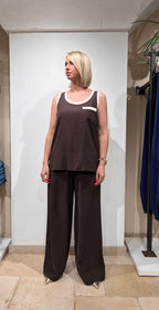PANTALONE SATINATO PALAZZO