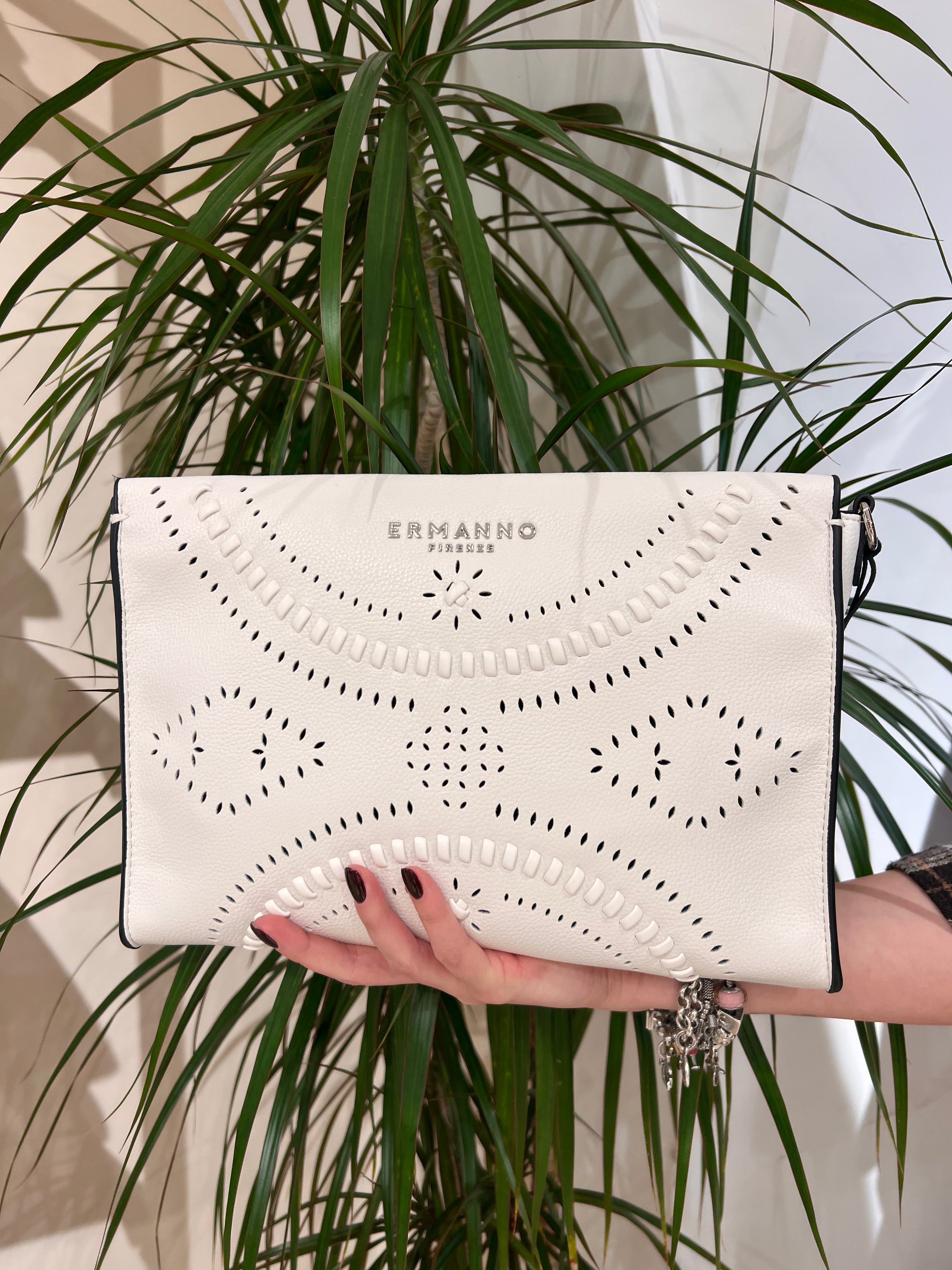 BORSA A TRACOLLA TRAFORATA  – ERMANNO FIRENZE