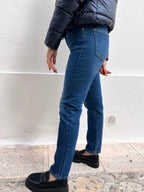 JEANS DONNA TOMMY HILFIGER – VITA ALTA, SLIM STRAIGHT, DENIM BLU ELASTICIZZATO