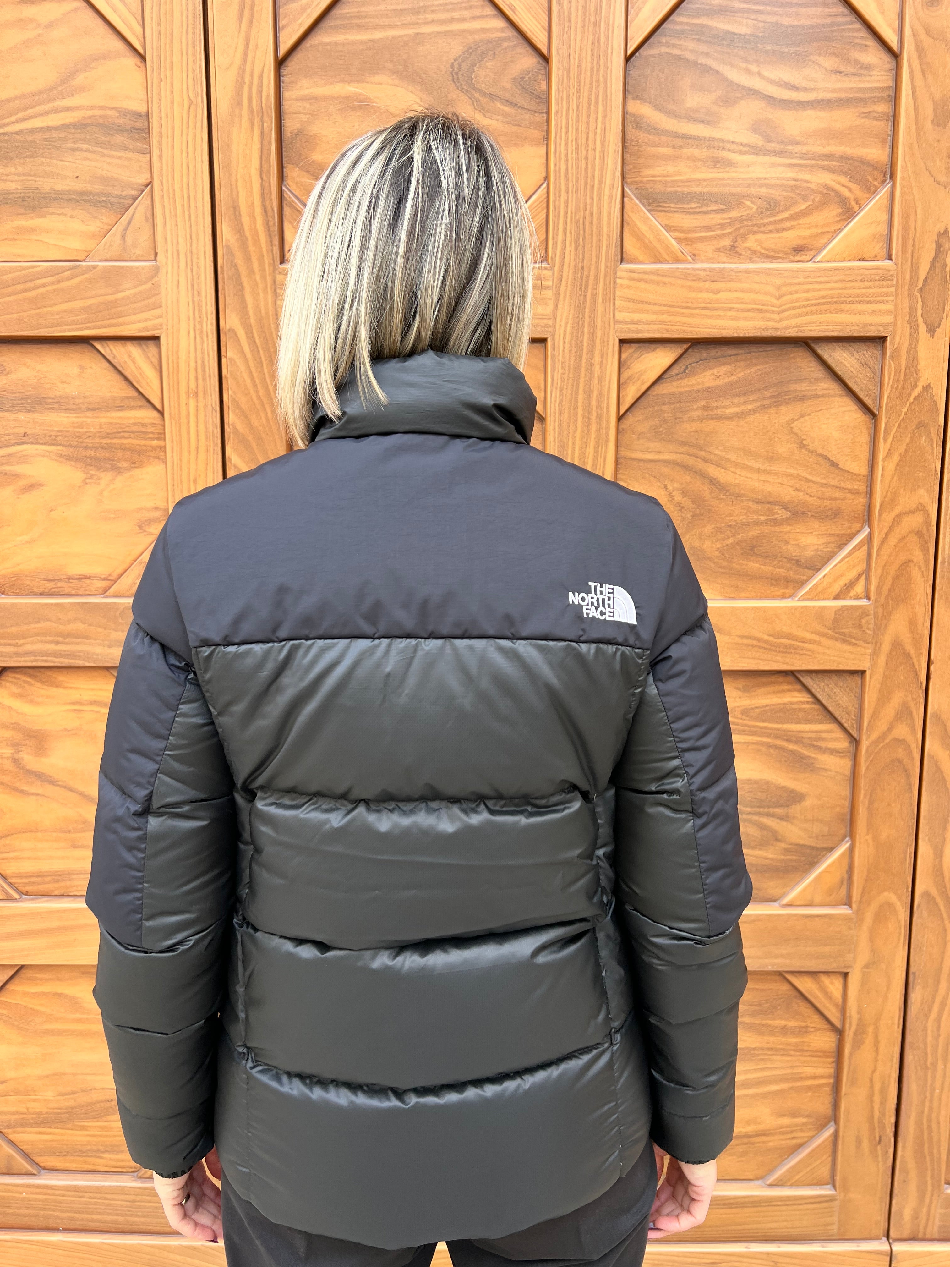 PIUMINO DONNA THE NORTH FACE BICOLORE INVERNALE NERO