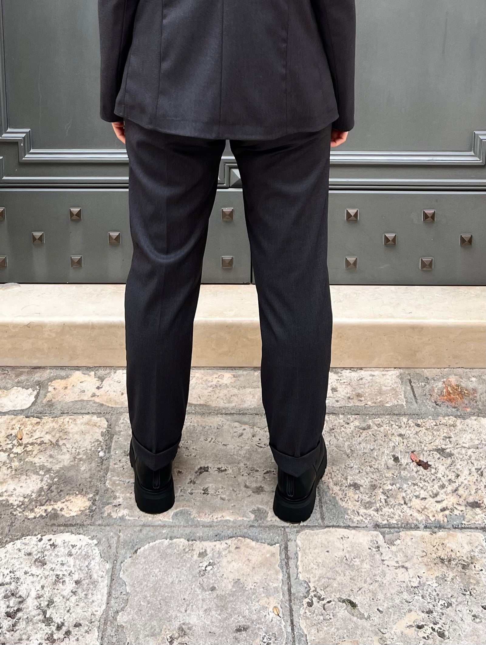 PANTALONE DONNA ELEGANTE CON COULISSE PLAZA GRIGIO