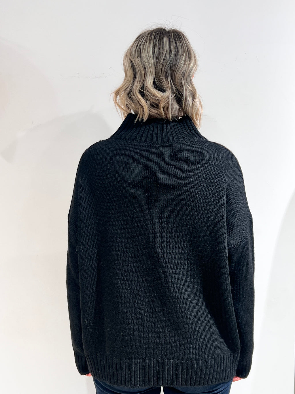 MAGLIA DONNA A ROMBI CON COLLO ALTO – MAGLIONE INVERNALE ELEGANTE MULTICOLORE