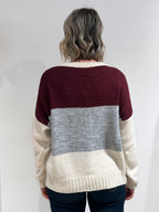 MAGLIA DONNA IN MISTO LANA – MAGLIONE INVERNALE ELEGANTE BEIGE