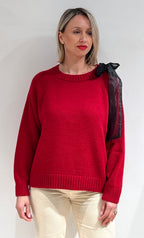 MAGLIA DONNA CON DETTAGLIO FIOCCO