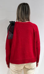 MAGLIA DONNA CON DETTAGLIO FIOCCO