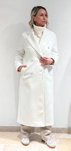 CAPPOTTO LUNGO DOPPIOPETTO MISTO LANA