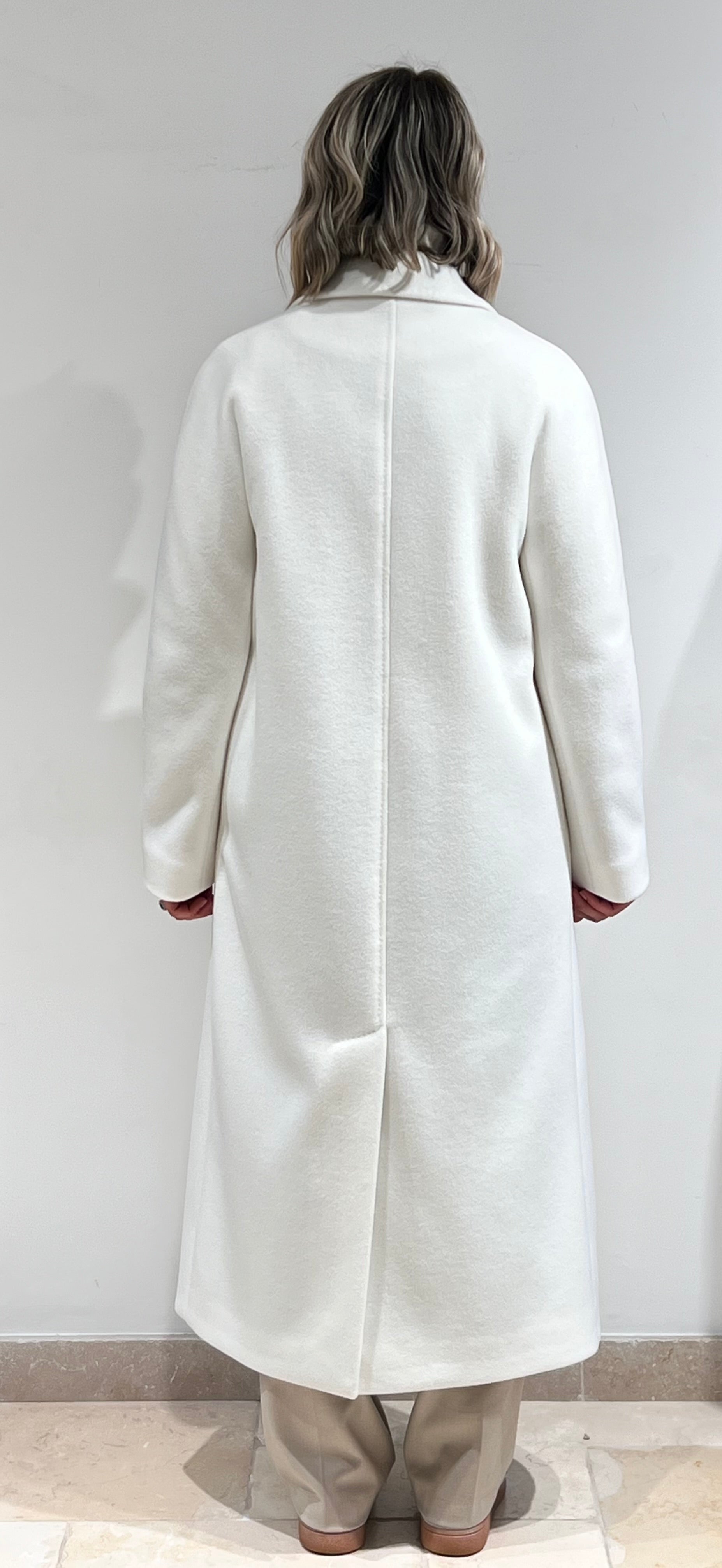 CAPPOTTO LUNGO DOPPIOPETTO MISTO LANA