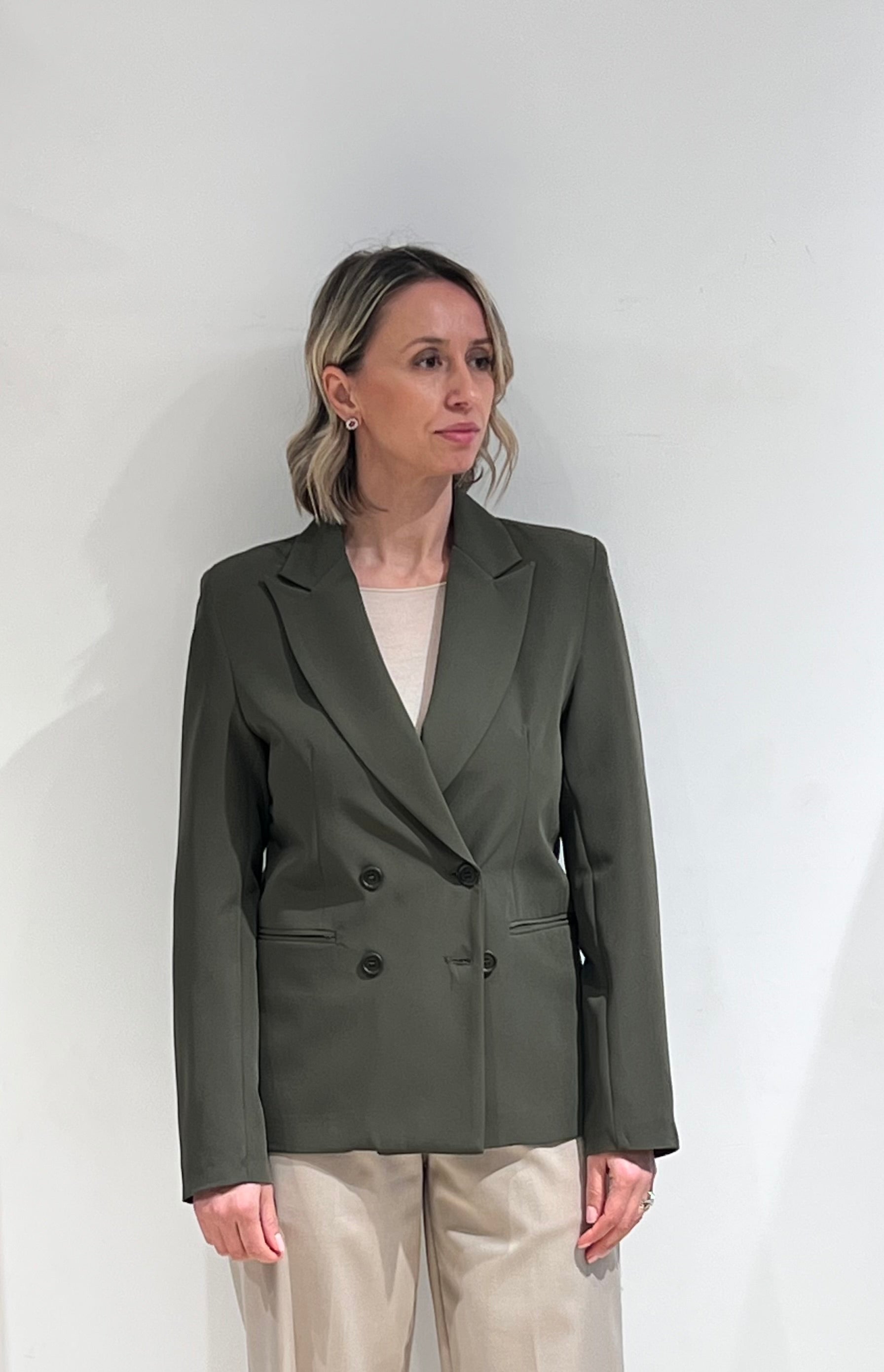 GIACCA DOPPIOPETTO  CHIC ESSENZIALE VERDE