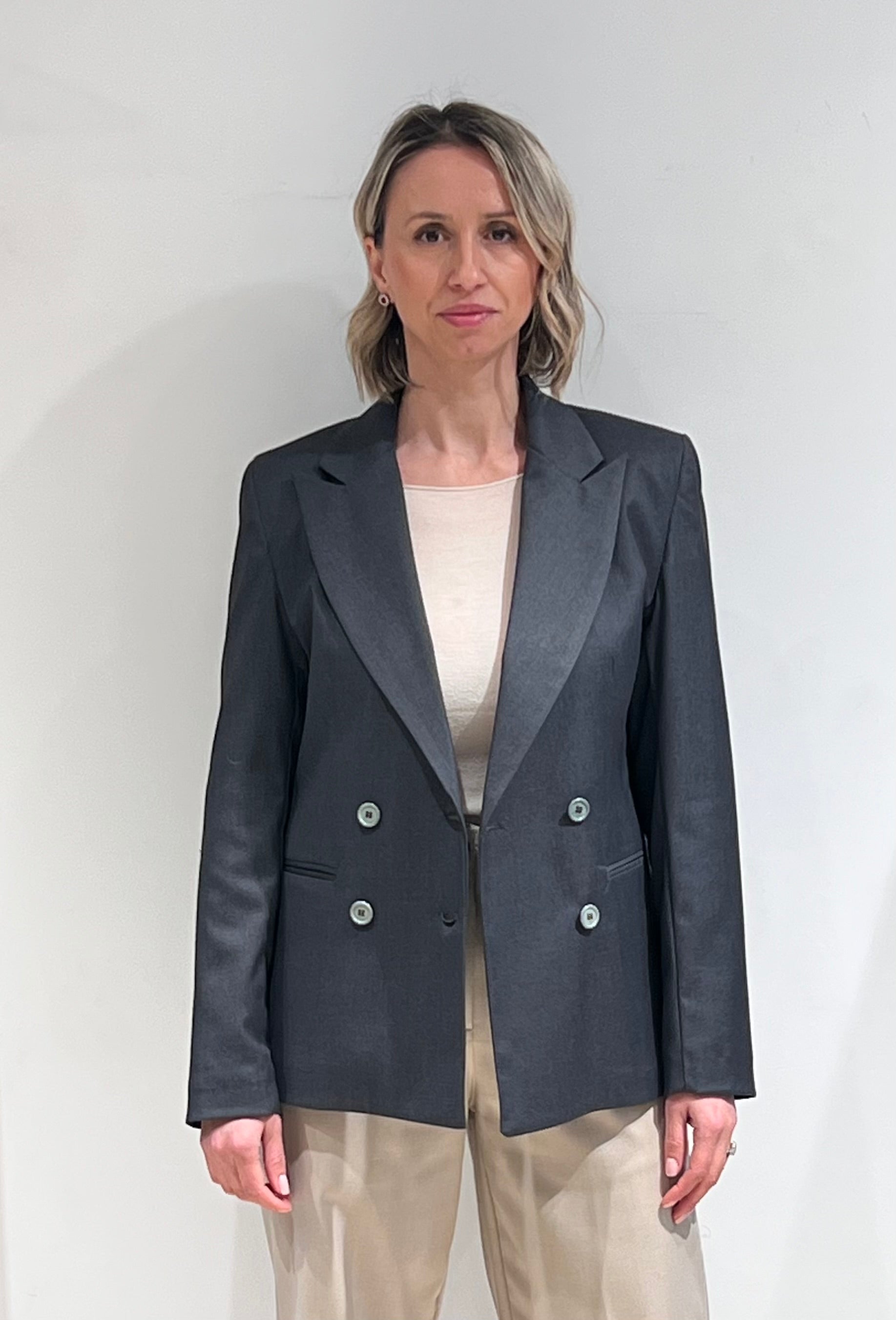 GIACCA DOPPIOPETTO CHIC ESSENZIALE GRIGIO